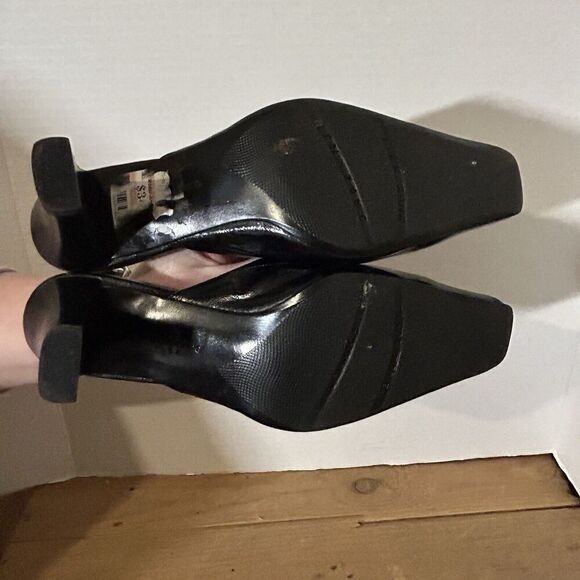 Liz Claiborne Flex Kisa Classic Slip on  Women’s Black Leather Slide Mule 7M - Picture 6 of 6